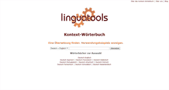Desktop Screenshot of linguatools.de