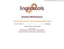 Tablet Screenshot of linguatools.de